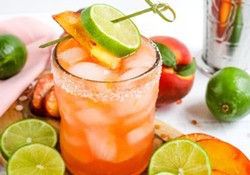 Peach & Elderflower Gin Fizz