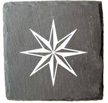 Slate Coaster Star