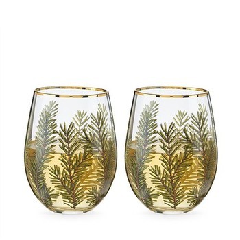 Woodland Stemless Wine Glass Set of 2