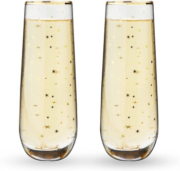 Starlight Stemless Flute Set of 2