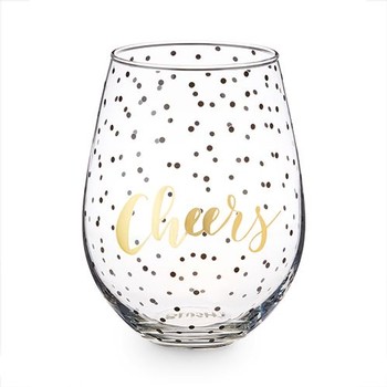 Cheers Stemless Wine Glass