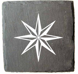 Slate Coaster Star
