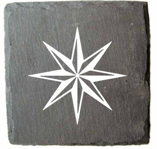 Slate Coaster Star