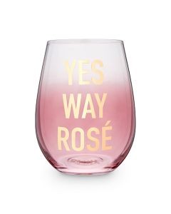 Yes Way Rosé Stemless Wine Glass