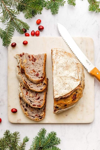 Cranberry Walnut Sourdough Bread