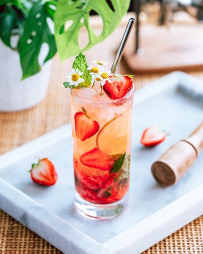 Strawberry Mint Mojito