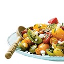 Heirloom Tomato Salad with Oranges, Goat Feta, Olives and Tarragon